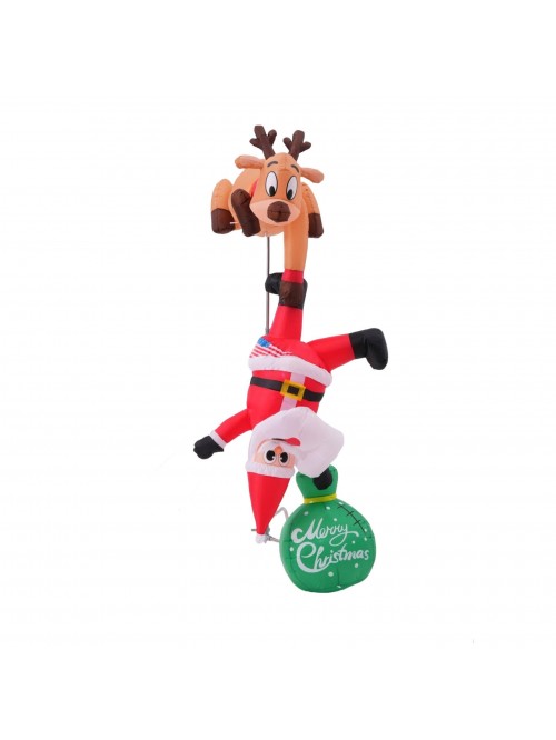 Adnoom 8FT Christmas Inflatables Santa Outdoor Dec...