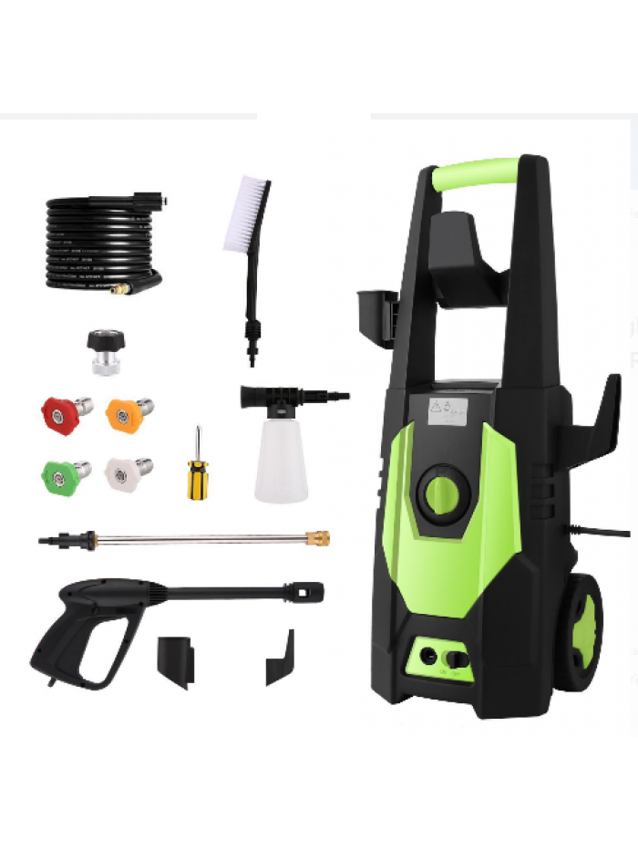 1800W Electric High Pressure Washer 3000PSI Max Portable Pressure Power Washer 1.8GPM Outdoor Power Tools